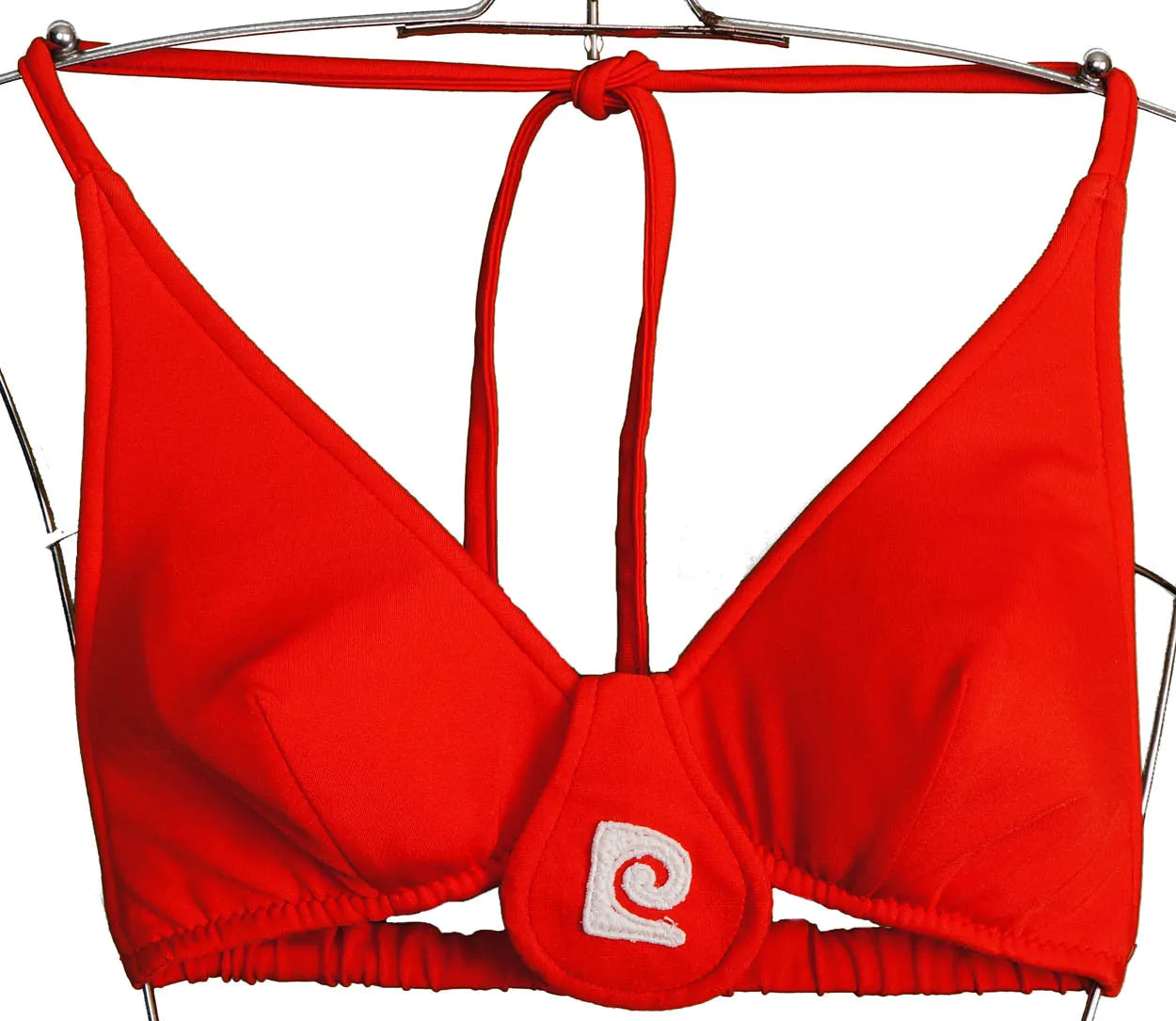 Vintage 1970s Pierre Cardin Logo Bikini Red Two Piece Bathing Suit Size 8