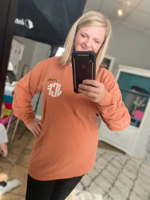 Vintage Pumpkin Monogram Tee