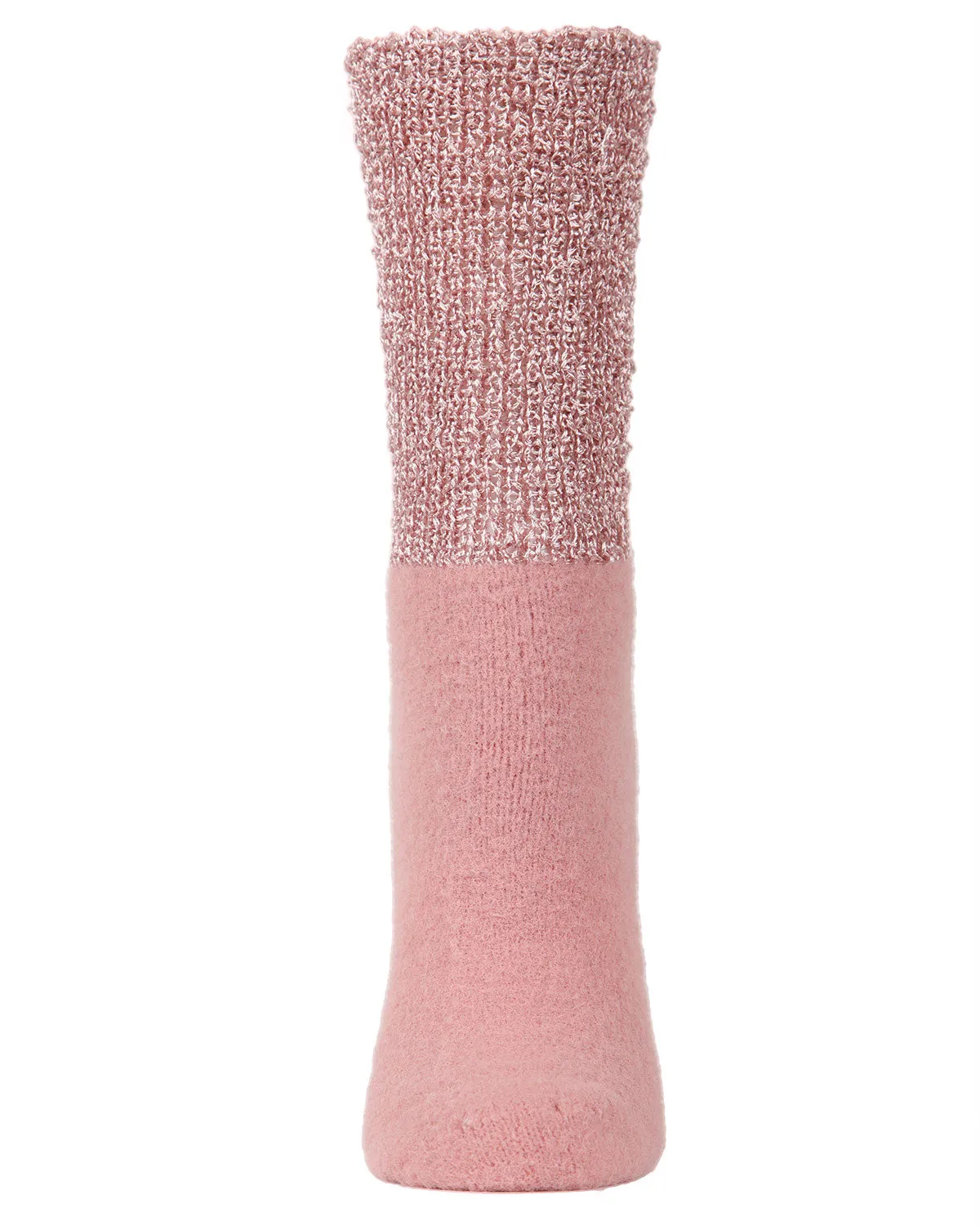Women's Mod Net Lamb Two-Tone Crew Socks