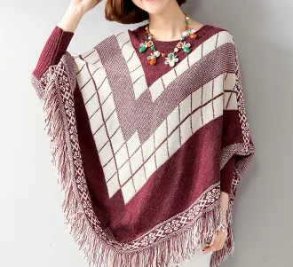 Womens Poncho Sweater