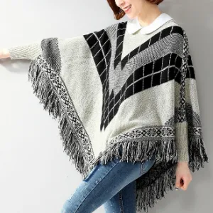Womens Poncho Sweater