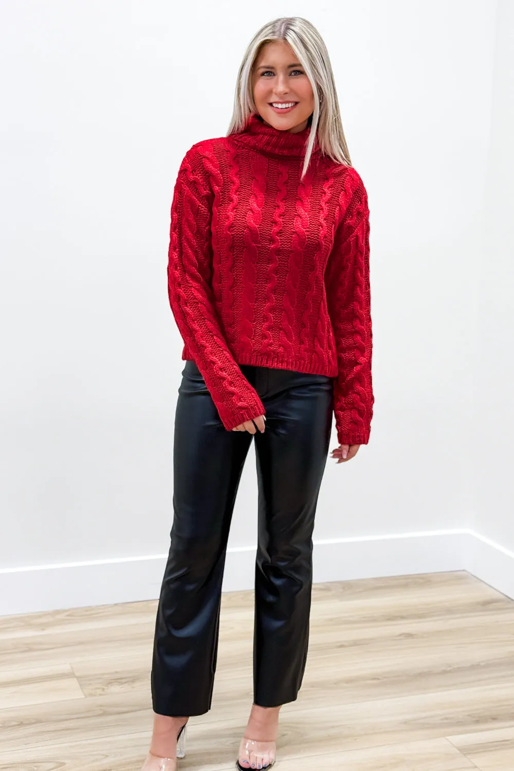 Z Supply: Tied To You Sweater - Haute Red
