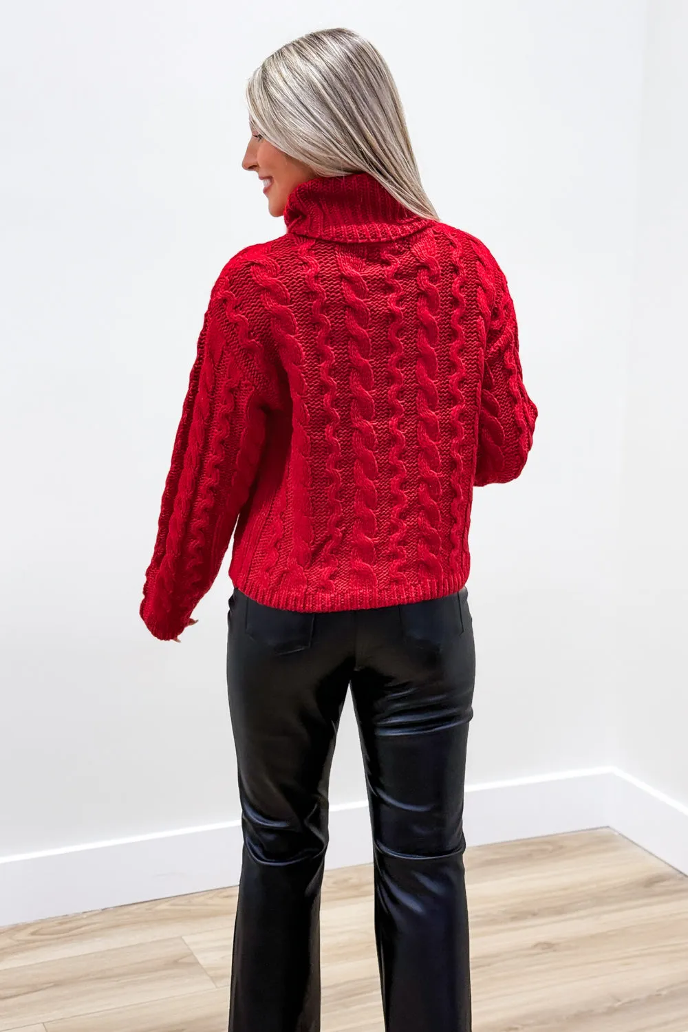 Z Supply: Tied To You Sweater - Haute Red